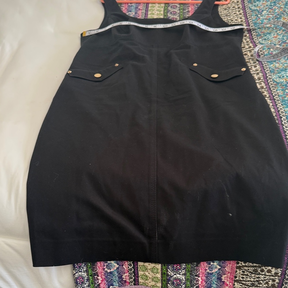 Etcetera Black Dress with Gold Accents